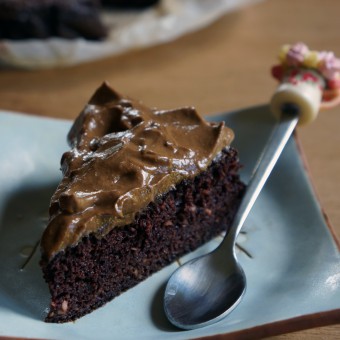 Paleo Chocolate Cake with Chocolate Mousse Icing