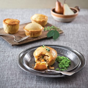 Pear, Rabbit and Green Olive Pies