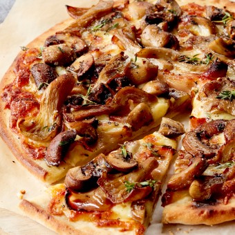 Mixed Mushrooms and Pancetta Pizza