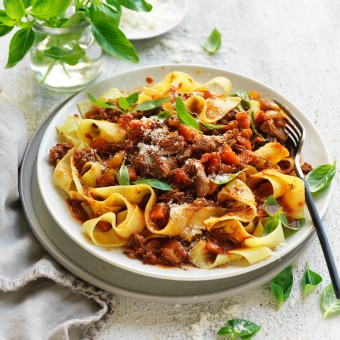 Slow Cooked Lamb Ragu with Pappardelle