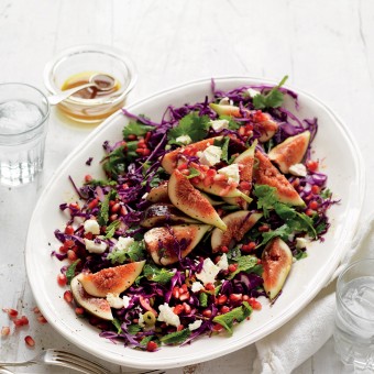 Fig, Red Cabbage and Pomegranate Salad