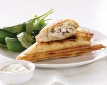 Chicken, Basil and Almond Jaffle