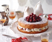 Victorian Tea-Cake with Cherry Cream Filling