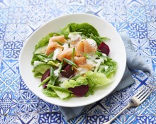 ZOOSH Light Lunch Smoked Salmon and Beetroot Salad