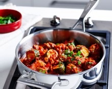 Moroccan Simmered Meatballs with Zucchini