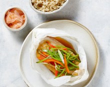Steamed Miso Fish and Vegetables
