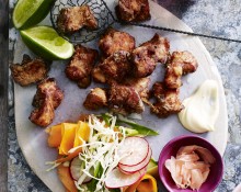 Karaage Chicken with Pickled Salad and Jasmine Rice