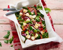 Mediterranean Bocconcini and Salami Salad