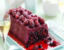 Summer Berry Pudding with Mascarpone Cream