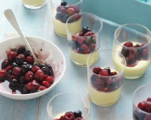 Mixed Berries with Panna Cotta
