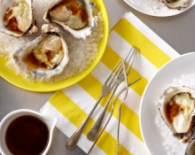 Oysters with Soy and Lime Dressing