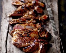 Barbecued Butterflied Leg of Lamb with Asian Flavours