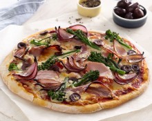 Pancetta, Balsamic Onion and Broccolini Pizza