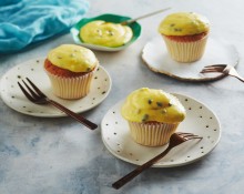 Passionfruit and Coconut Sponge Cupcakes