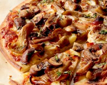 Mixed Mushrooms and Pancetta Pizza