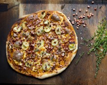 Potato Pizza with Bacon and Thyme