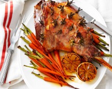 Rosemary, garlic and lemon roast lamb