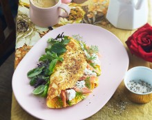 Smoked Trout and Persian Feta Omelette