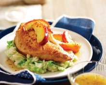 Pan Fried Turkey Breast Fillet with Apples and Colcannon