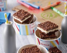 Kids Party Layered Chocolate Crackle Slice