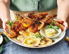 BBQ Seafood with Lemon Garlic Butter
