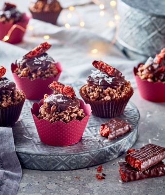 Cherry Ripe Chocolate Crackles recipe