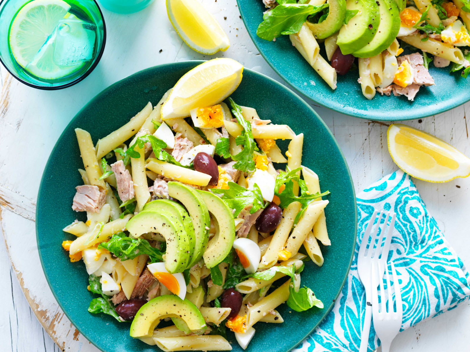 Avocado Tuna Pasta Salad Recipe | myfoodbook | Healthy tuna pasta salad