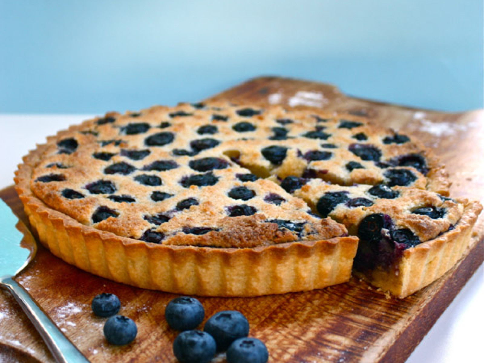 Lemon & Blueberry Frangipane Tart - Geoff's Baking Blog
