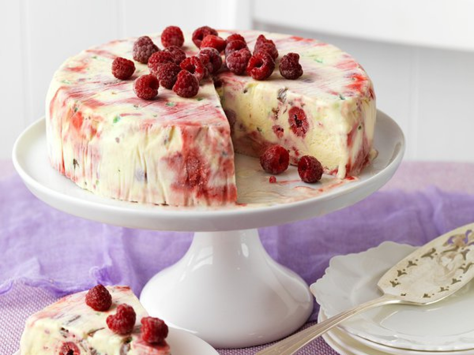 Raspberry Ice Cream Cake | Tastemade