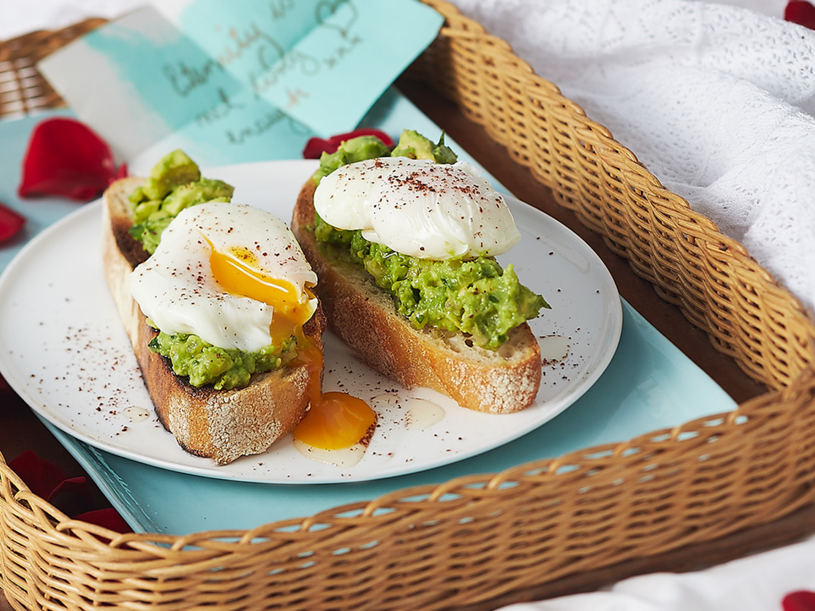 Poached Eggs with Smashed Avocado, Preserved Lemon and Sumac Recipe