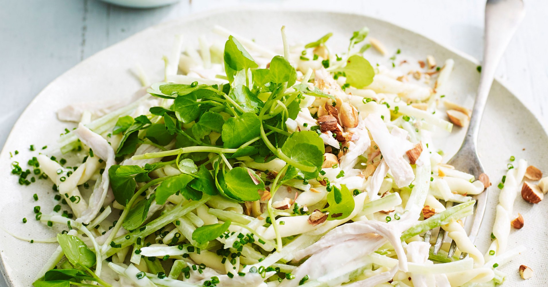 Apple and Celery Pasta Slaw Recipe | myfoodbook