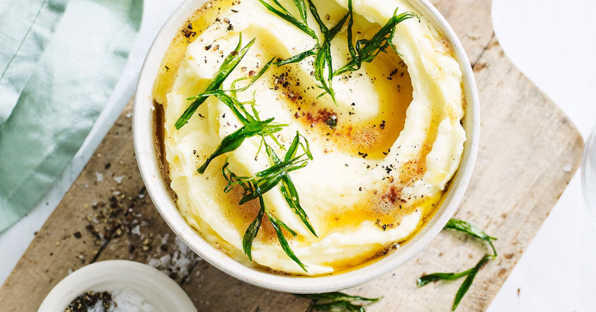Potato, Pear and Parsnip Mash with Burnt Maple Butter and Tarragon Recipe | myfoodbook | Roast Chick