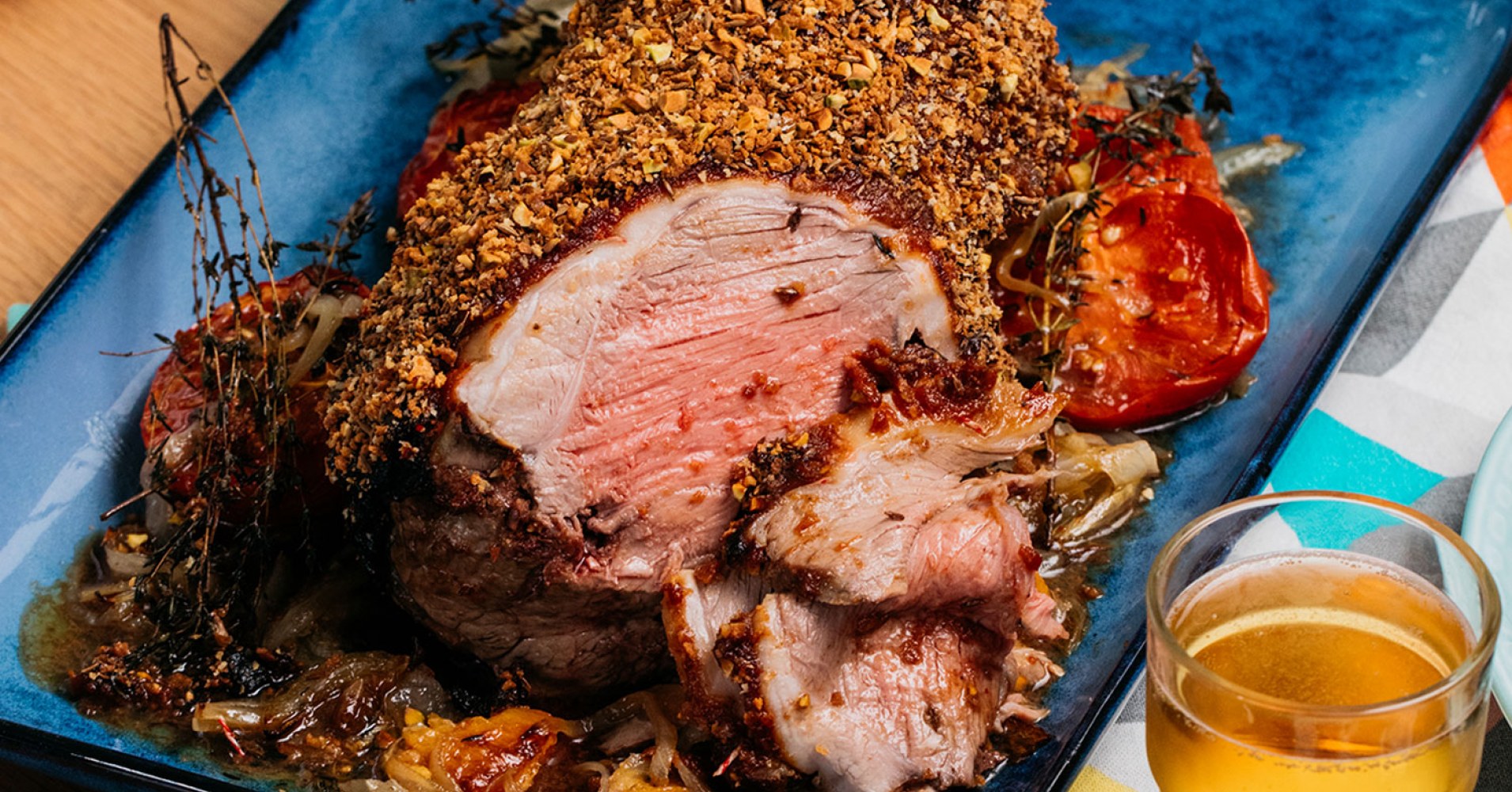 Cumin Crusted Leg of Lamb with Tacos Recipe | myfoodbook