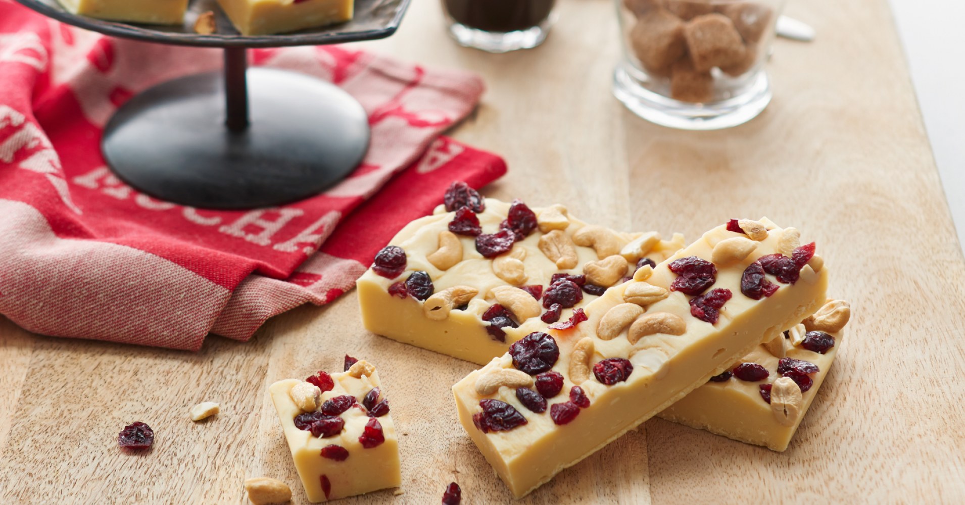 Cashew and Cranberry Fudge Recipe | myfoodbook