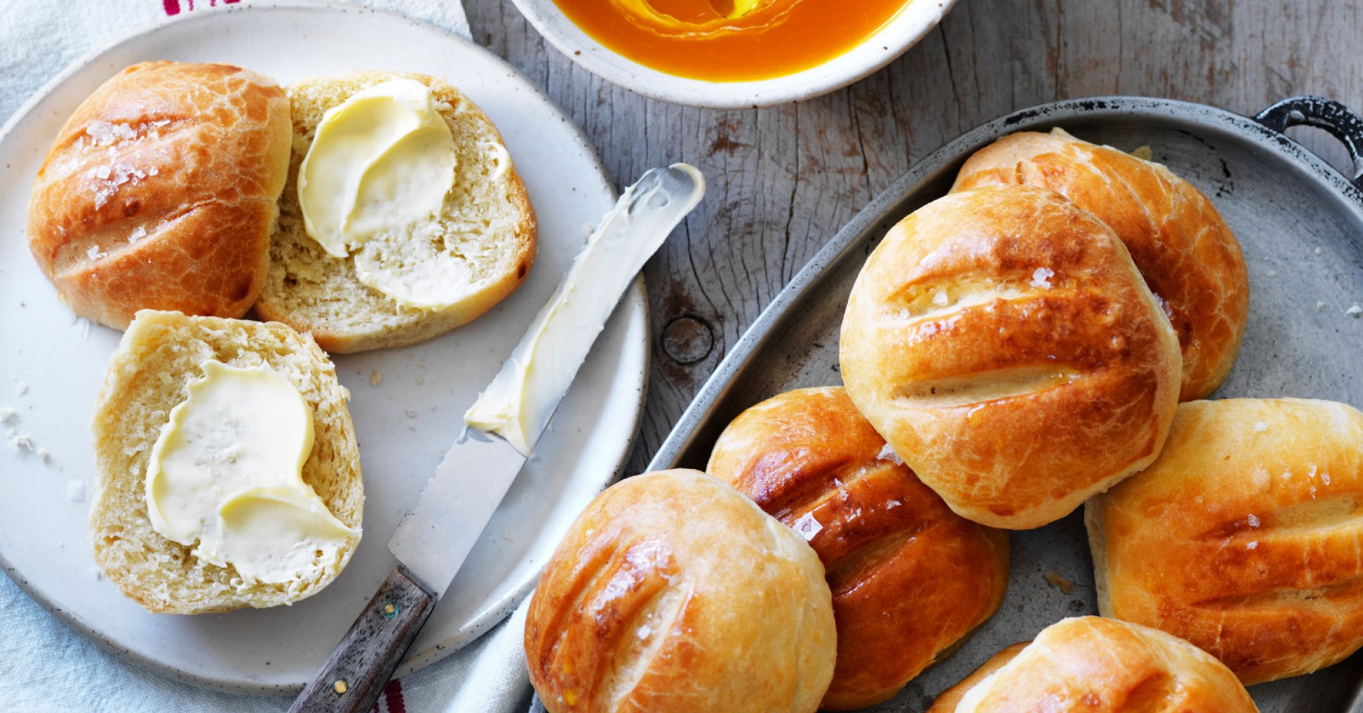 Homemade Pumpkin Soup with Fluffy Air Fryer Bread Rolls Recipe | myfoodbook