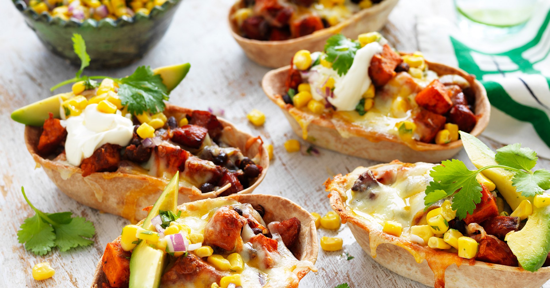 Air Fryer Mexican Tortilla Boats Recipe | myfoodbook