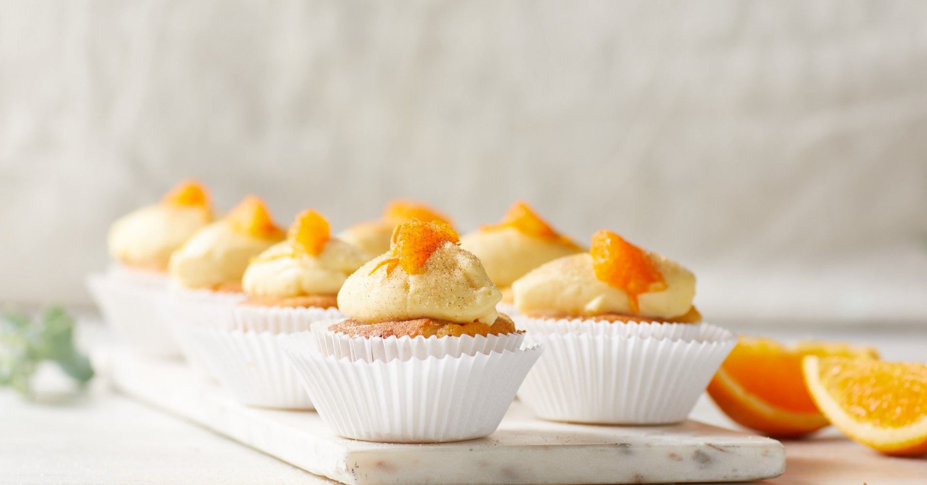 Almond Orange Cupcakes Recipe | myfoodbook