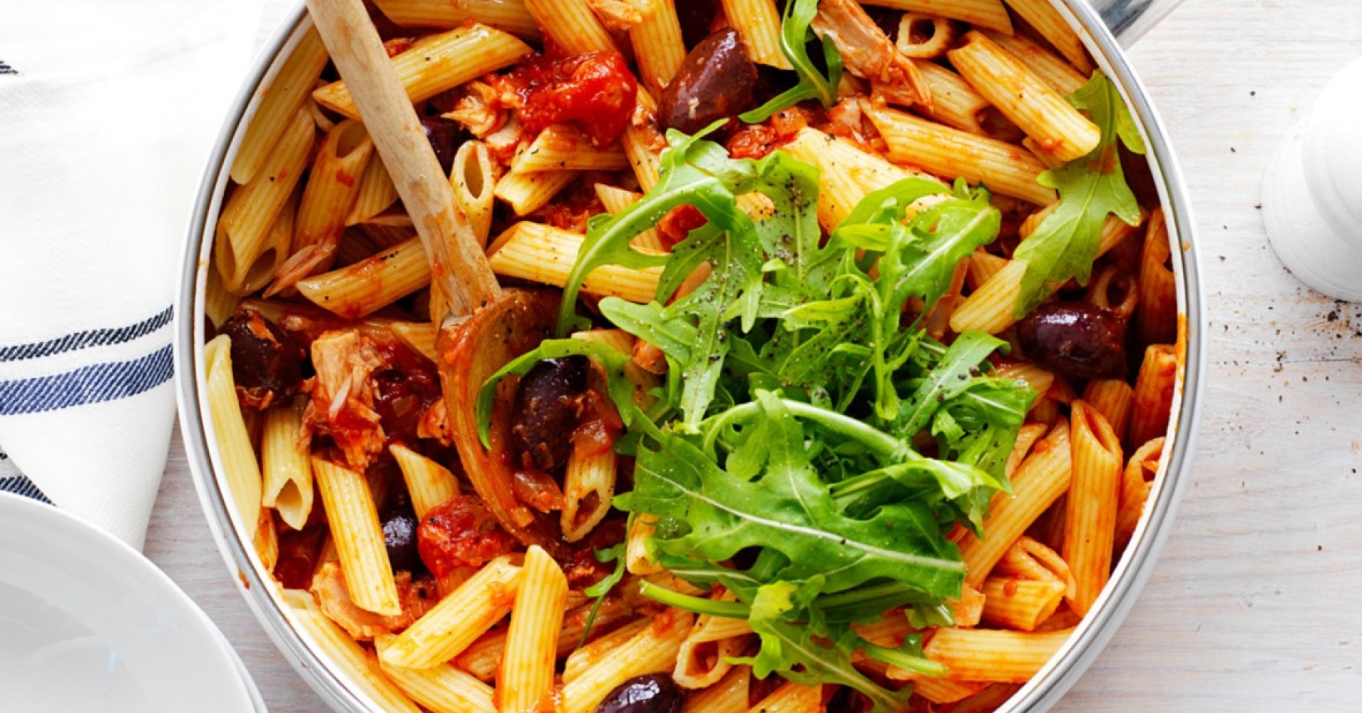 Ardmona Tuna, Rocket And Olive Penne Recipe | myfoodbook | Ardmona recipes