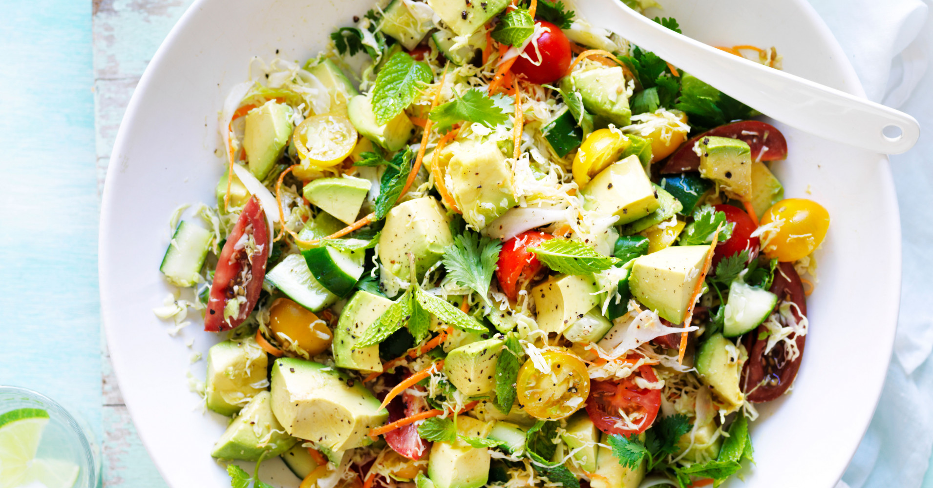 Avocado Cabbage Salad Recipe | myfoodbook | Simple cabbage salad