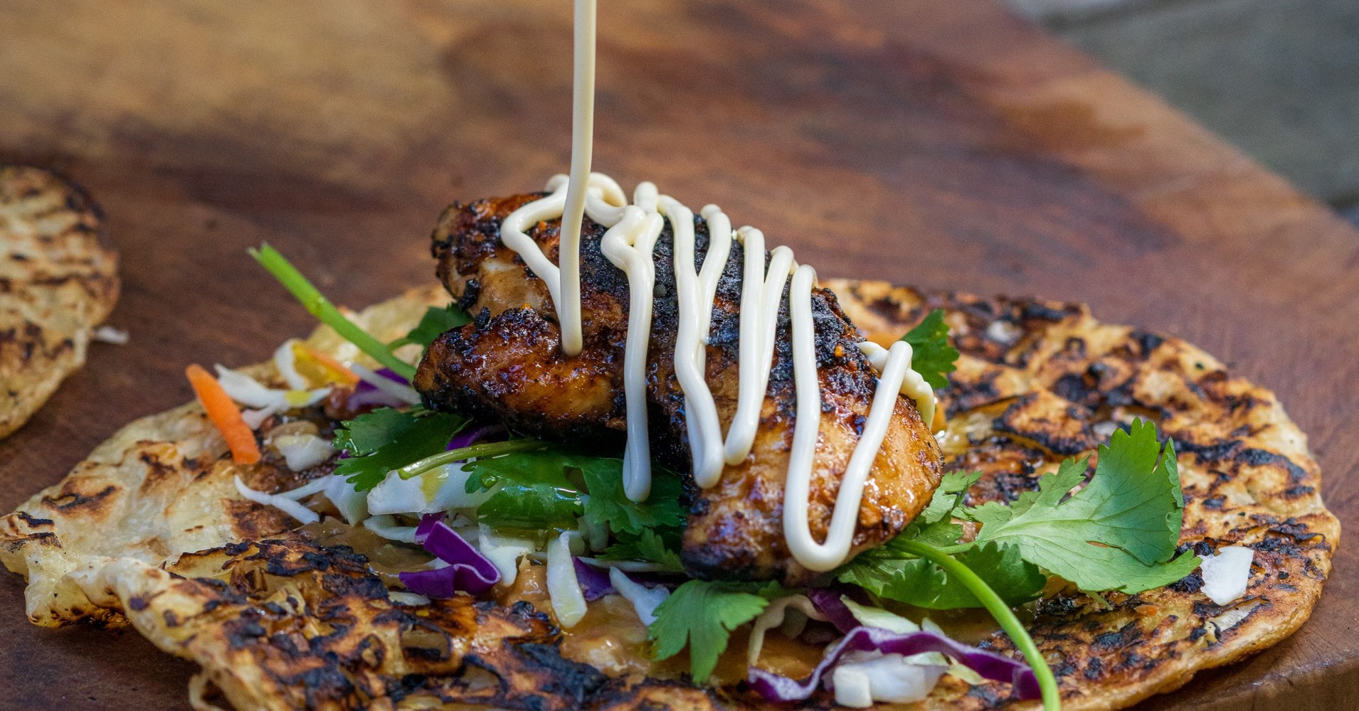 BBQ Balinese Chicken Roti Recipe | myfoodbook