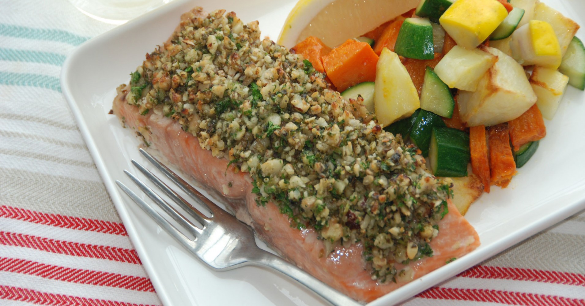 Crusted Salmon Recipe | myfoodbook