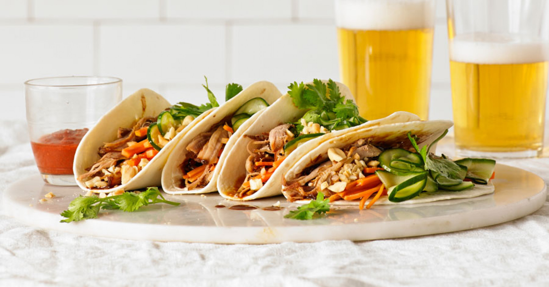 Asian Pulled Pork Tacos Recipe | myfoodbook