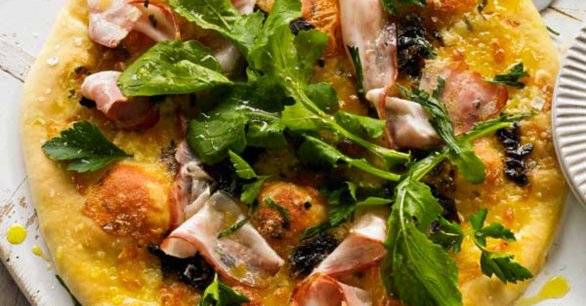 Porcini & Speck Pizza Recipe | myfoodbook | Make a pizza cookbook with Breville recipes
