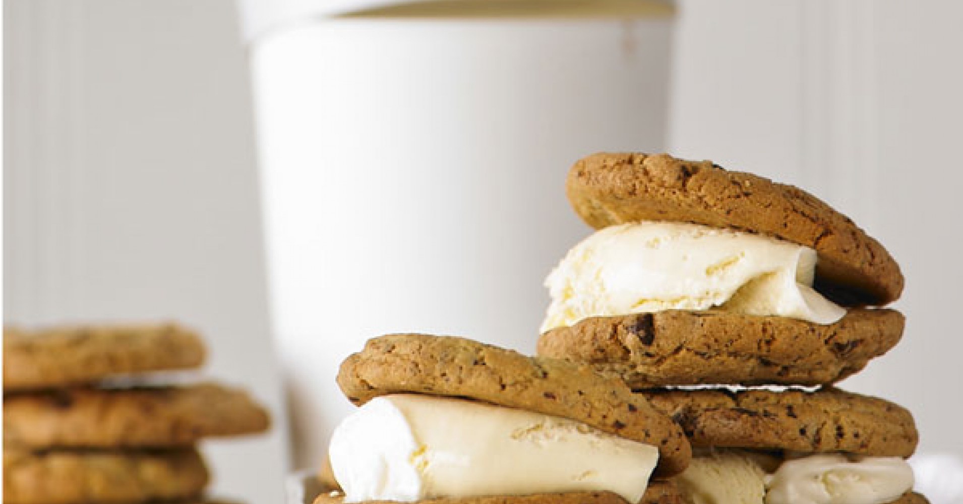 Chocolate Chip Ice Cream Sandwiches Recipe | myfoodbook