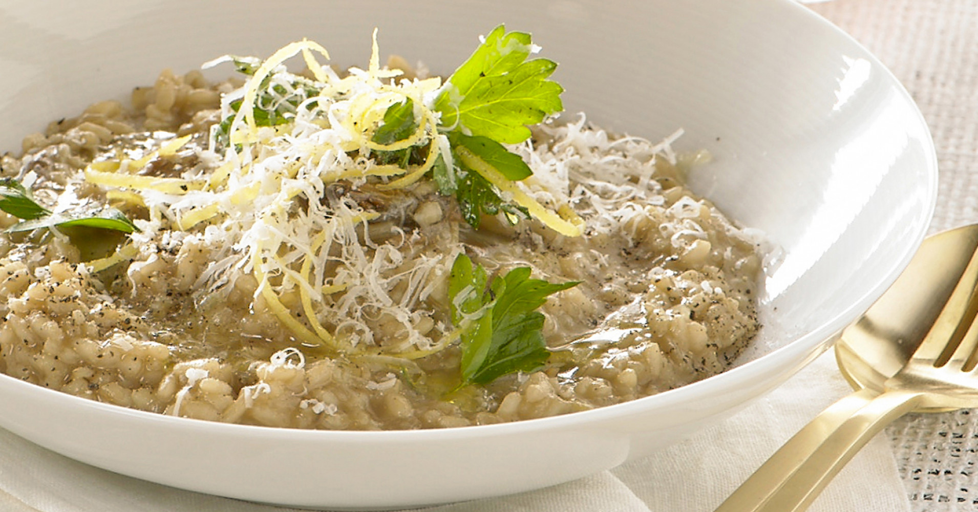 Cheesy Risotto With Mixed Mushrooms Recipe | myfoodbook