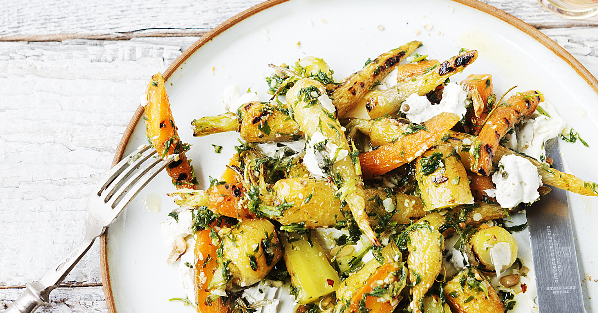 Smoked Yoghurt and Carrot Salad Recipe | myfoodbook