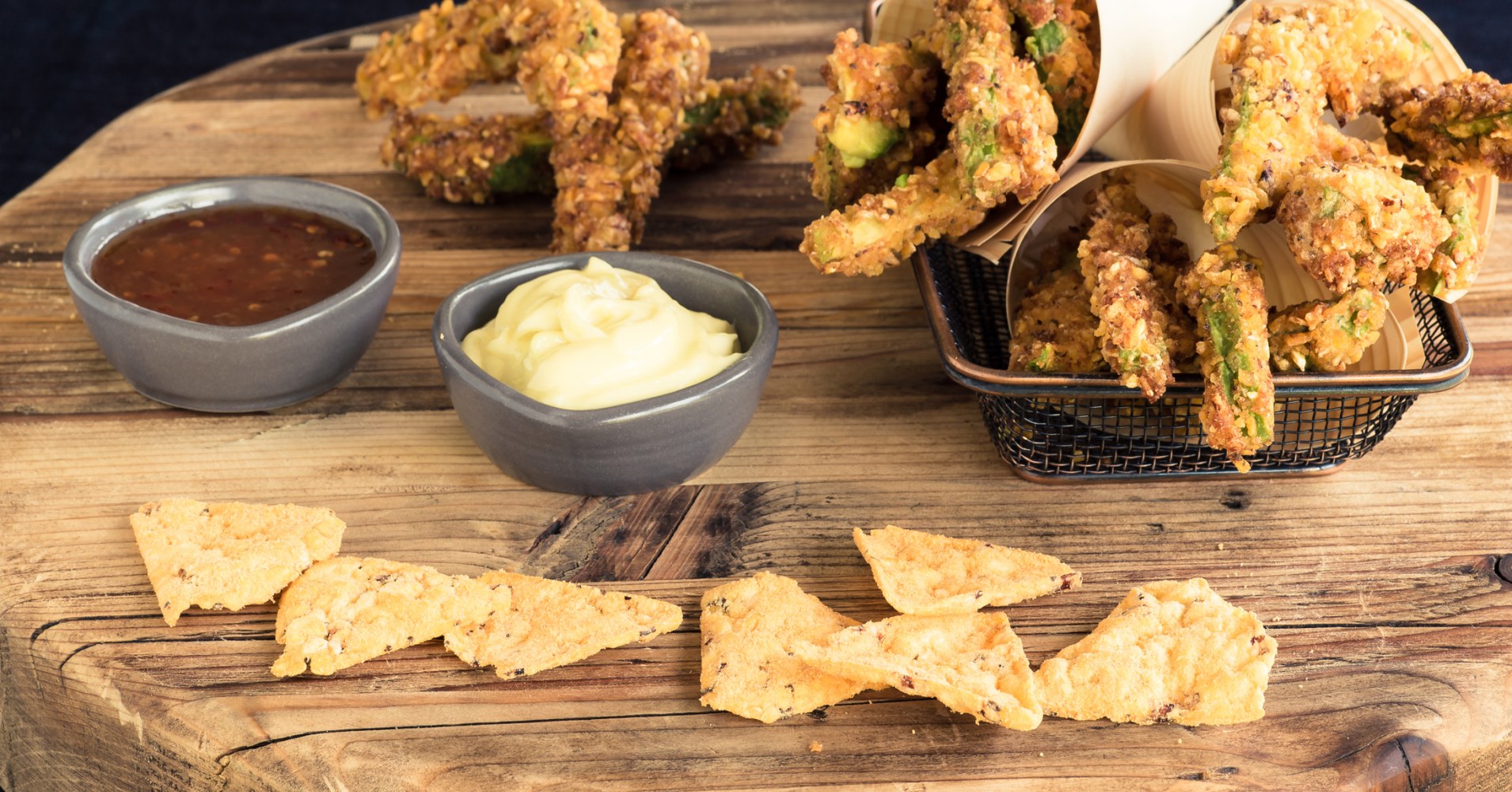 Avocado Fries and Dipping Sauce Recipe | myfoodbook | How to make avocado fries