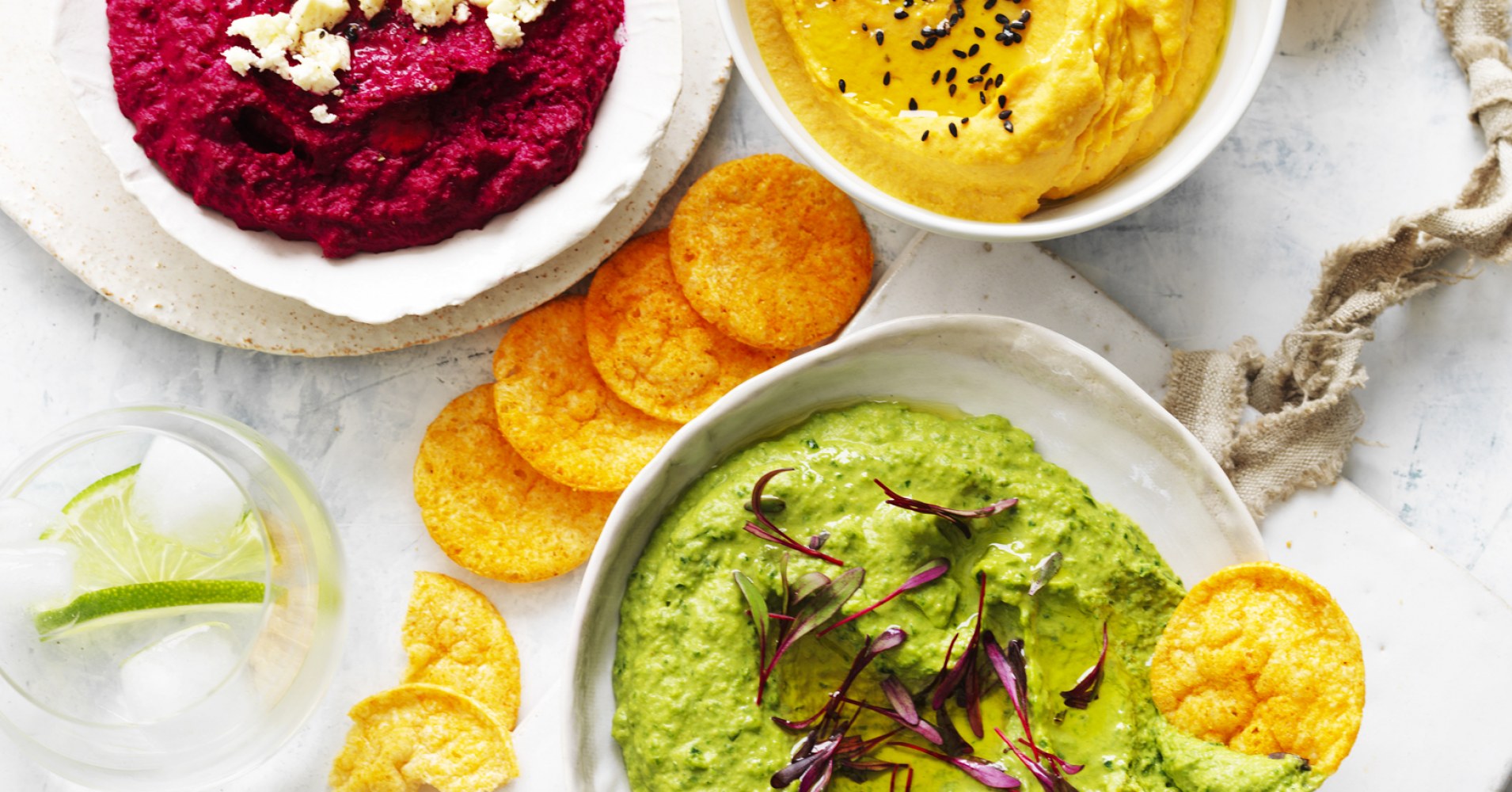 Healthy Hummus Rainbow - Base Recipe Recipe | myfoodbook | Healthy Hummus recipe