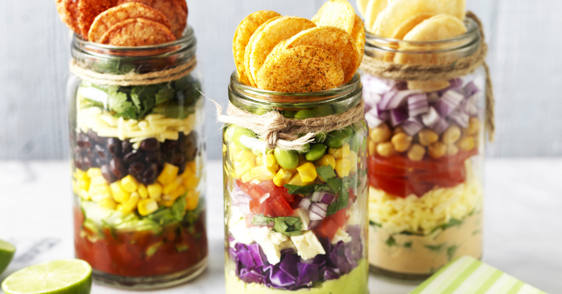 Jarchos Healthy Nachos in a Jar Recipe | myfoodbook | Salad jar recipes