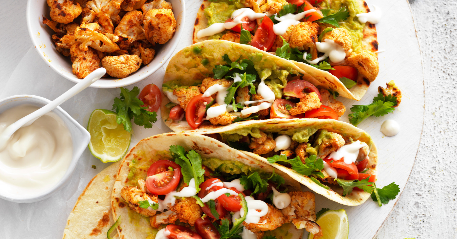 Spiced Cauliflower Tacos Recipe | myfoodbook | Roasted cauliflower vegan tacos